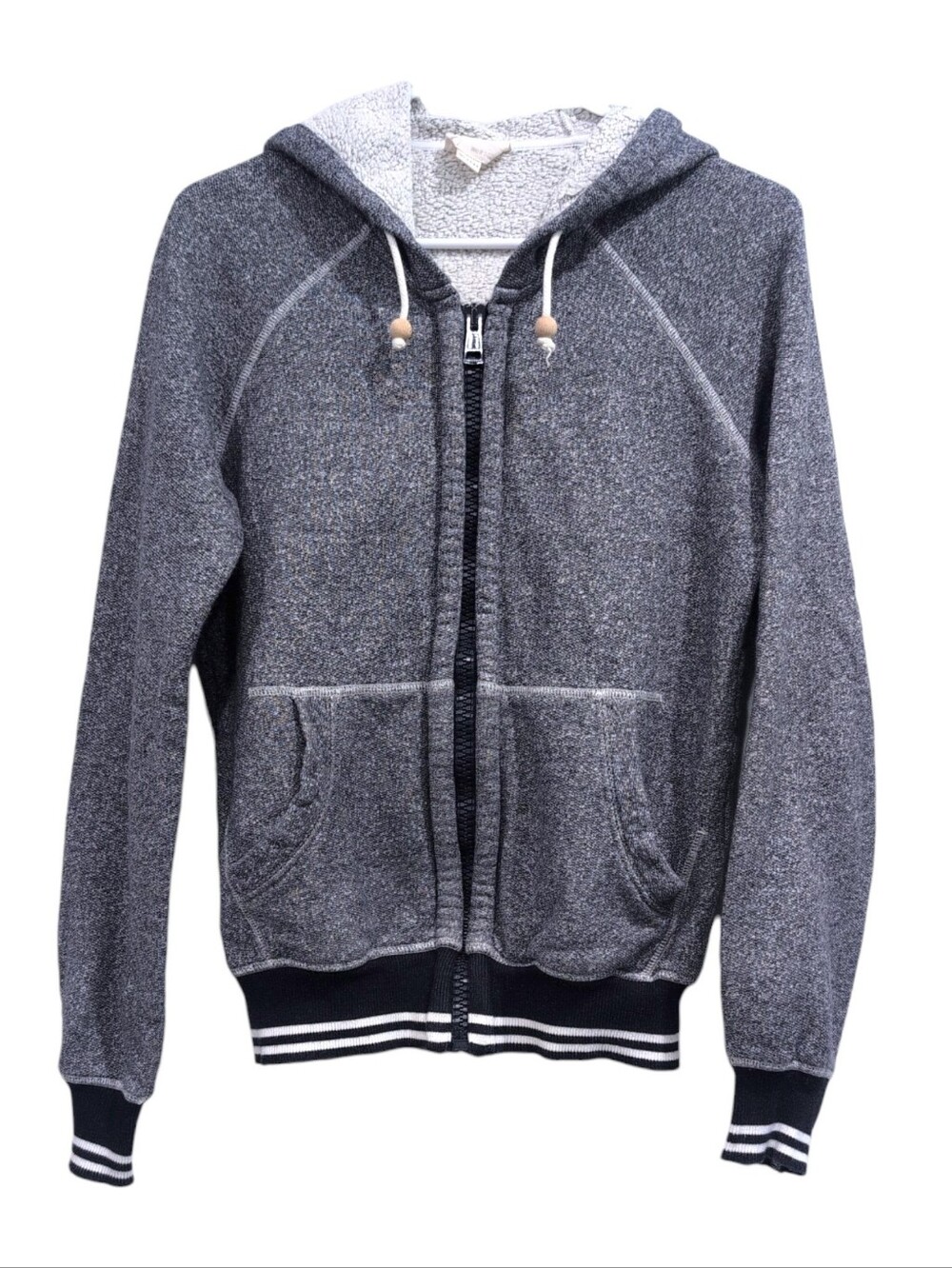 Band Of Outsiders Zip Front Hoodie Navy Melange